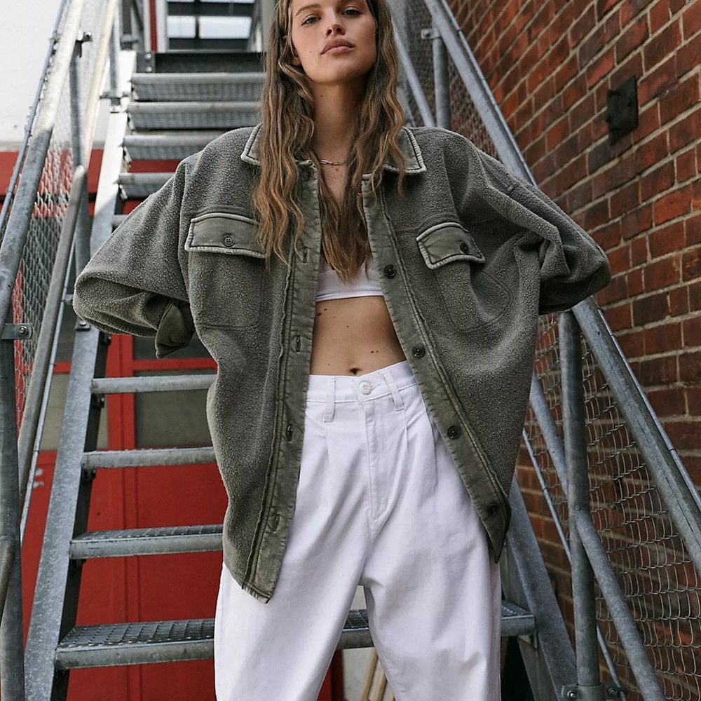 Free people ruby jacket in olive